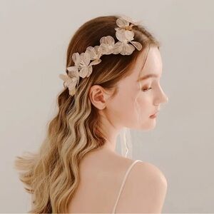 NEW flower crown baroque tiara Ethereal Bridal Bride Wedding Costume